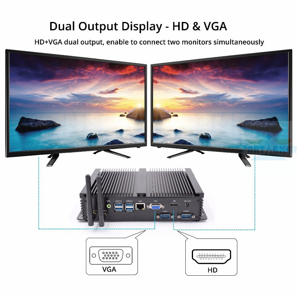 Industrial I3 10th 11th 12th CPU Mini PC Computer Desktop PC