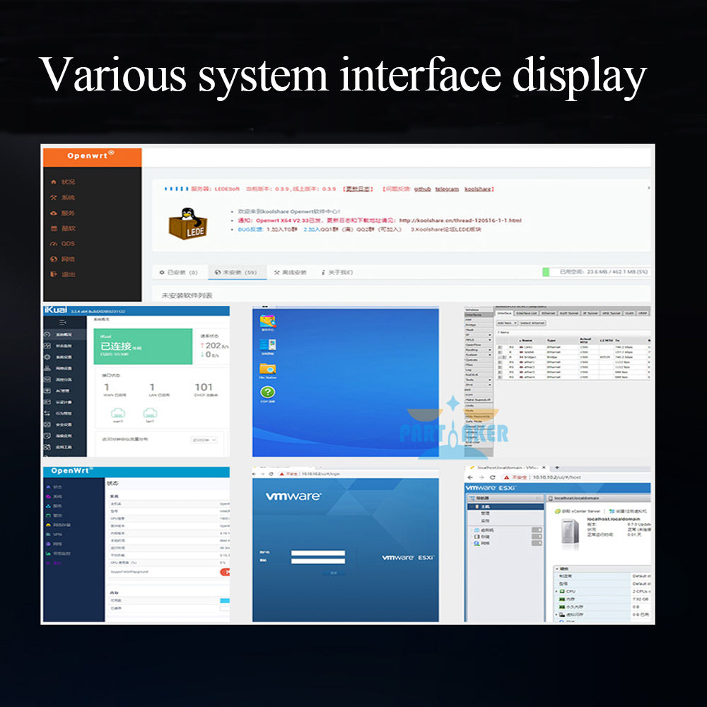 i3 1115G4 i5 1145G7 i7 1165G7Firewall With 6 Intel I225 I211 NICs