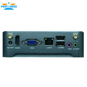 Mini PC Windows 10 Intel Mini Computer 2 Lan HTPC