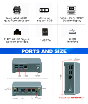 N2 Intel Celeron N2808 Nano ITX Cheap Mini Desktop PC