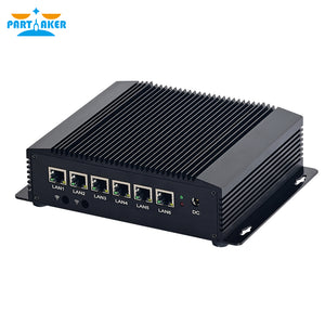 I29 Industrial Fanless Soft Router  6x 2.5GbE i225 LAN Mini PC