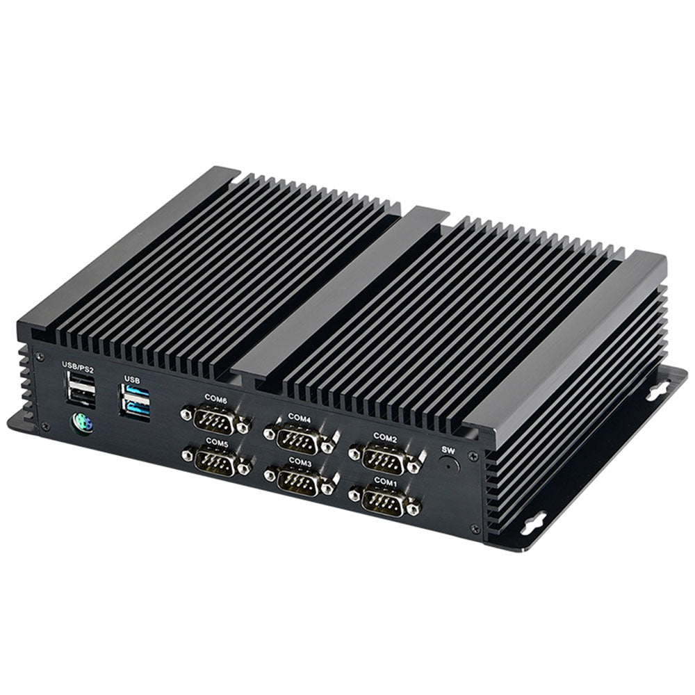 I11 Fanless Industrial Mini PC Intel Core I3 I5 I7 with 6 COM