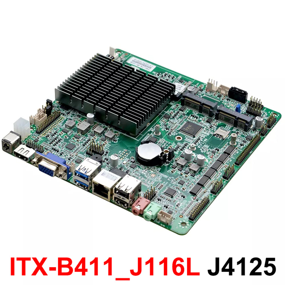Partaker X86 Thin Mini ITX Motherboard ITX-B411_J116L J4125