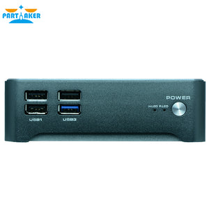 Mini PC Windows 10 Intel Mini Computer 2 Lan HTPC