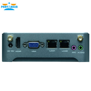 Mini PC Windows 10 Intel Mini Computer 2 Lan HTPC