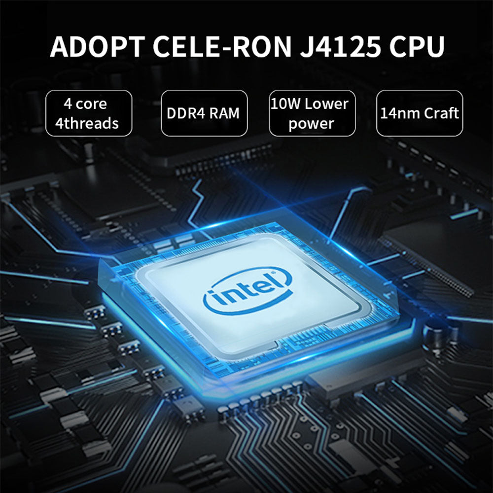Partaker C7 Fanless Mini PC NUC Intel Celeron J4125