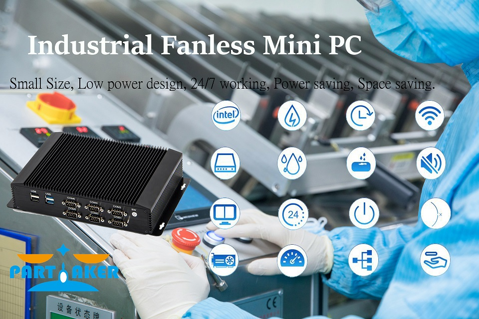 Industrial mini pc intel core i5 4200U i7 4500U 4650U with 6COM